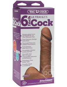 Doc Johnson VAC-U-LOCK ULTRASKYN 6" CARAMEL