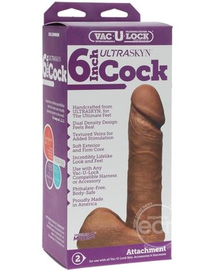 Doc Johnson VAC-U-LOCK ULTRASKYN 6" CARAMEL