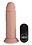 XR Brands STRAP U POWER PLAYER 28X VIBRATING SILICONE RECHARGEABLE DILDO 6.5" WITH REMOTE VANILLA