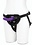 LUX FETISH LUX STRAP ON HARNESS & 5" DILDO SET BLACK/PURPLE