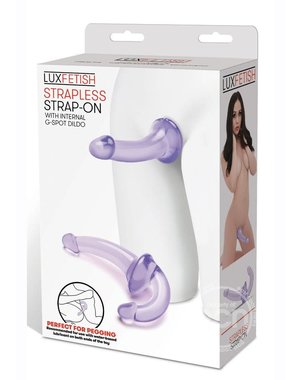 LUX FETISH LUX FETISH STRAPLESS STRAP ON PURPLE