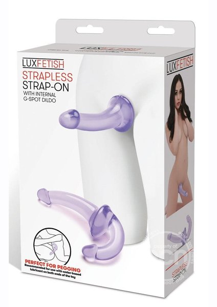 LUX FETISH LUX FETISH STRAPLESS STRAP ON PURPLE