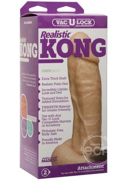 Doc Johnson VAC U LOCK KONG THE REALISTIC 9.5"