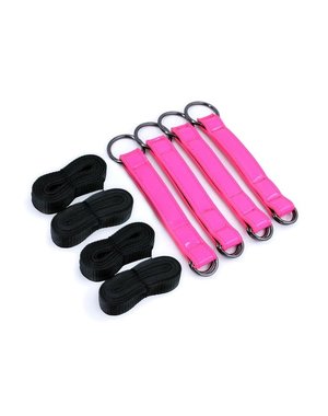 NS Novelties ELECTRA PLAY THINGS TIE DOWN STRAPS PINK