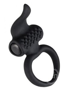 Adrien Lastic LINGUS SILICONE VIBRATING COCK RING BLACK