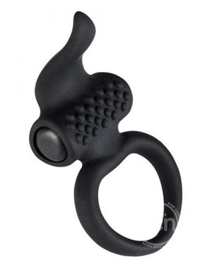 Adrien Lastic LINGUS SILICONE VIBRATING COCK RING BLACK