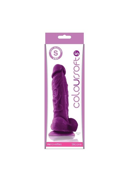 NS Novelties COLOURSOFT SILICONE WITH BALLS 5" PURPLE