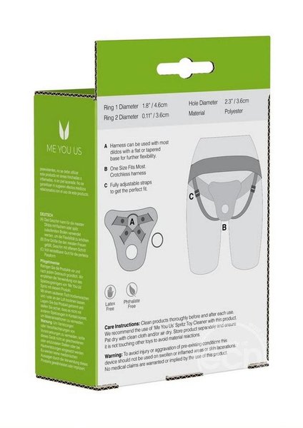 ME YOU US ME YOU US ADJUSTABLE HARNESS BLACK