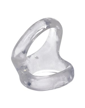 Doc Johnson ROCK SOLID THE HOIST DUAL COCK RING CLEAR