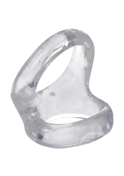 Doc Johnson ROCK SOLID THE HOIST DUAL COCK RING CLEAR