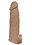 NASSTOYS NATURAL REALSKIN VIBRATING PENIS EXTENDER BROWN
