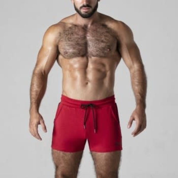 LOCKER GEAR LOCKER GEAR SIDE STRIPE MINI SHORT RED