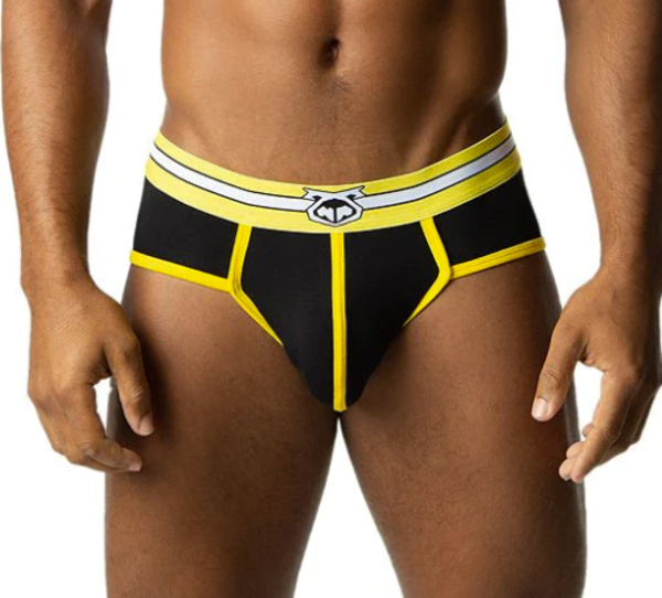 NASTY PIG NASTY PIG ACTIVE U-FRONT BRIEF YELLOW