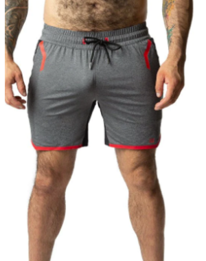 NASTY PIG NASTY PIG HIGH IMPACT RUGBY SHORT GREY/BLACK