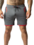 NASTY PIG NASTY PIG HIGH IMPACT RUGBY SHORT GREY/BLACK
