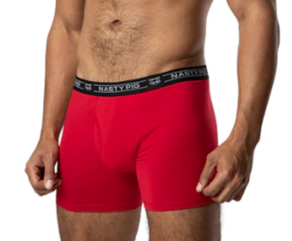 NASTY PIG NASTY PIG LAUNCH BOXER BRIEF RED