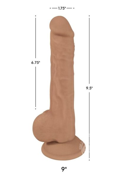 FLESHSTIXXX FLESHSTIXXX DUAL DENSE W/BALLS 9" CARAMEL