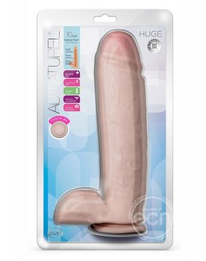 Au Naturel AU NATUREL HUGE SENSA FEEL DILDO WITH SUCTION  CUP 10"