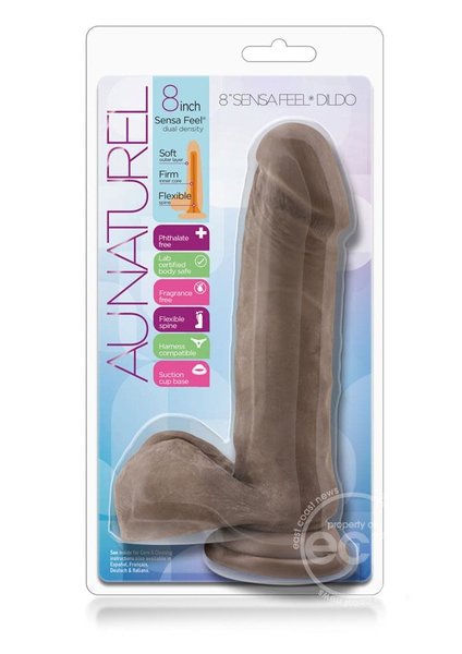 Au Naturel AU NATUREL SENSA FEEL 8" CHOCOLATE