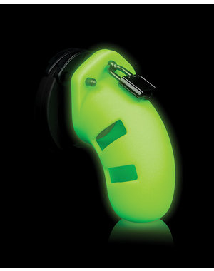 OUCH! SHOUT OUCH 3.5" MODEL 20 CHASTITY CAGE GLOW IN THE DARK