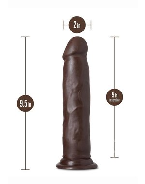 Au Naturel AU NATUREL JACKSON WITH SUCTION CUP 9" CHOCOLATE