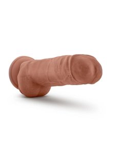Au Naturel AU NATUREL BIG BOY DILDO WITH BALLS 10" CARAMEL