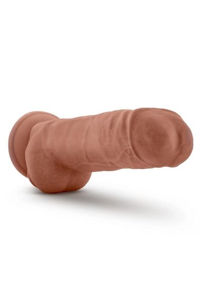 Au Naturel AU NATUREL BIG BOY DILDO WITH BALLS 10" CARAMEL