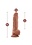 Au Naturel AU NATUREL BIG BOY DILDO WITH BALLS 10" CARAMEL