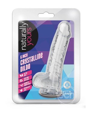 NATURALLY YOURS NATURALLY YOURS CRYSTALLINE DILDO 6" DIAMOND