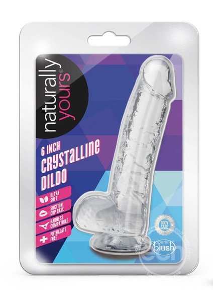 NATURALLY YOURS NATURALLY YOURS CRYSTALLINE DILDO 6" DIAMOND