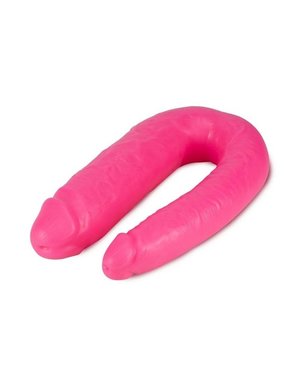BIG AS FUK BIG AS FUK DOUBLE HEADED DILDO WITH SUCTION CUP 18" PINK