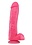BIG AS FUK BIG AS FUK DILDO WITH BALLS 11" PINK