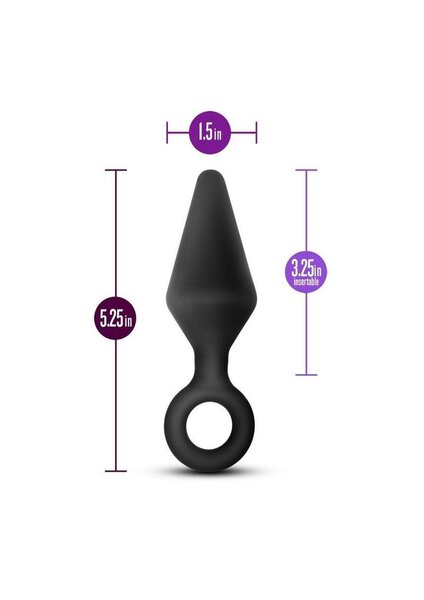 ANAL ADVENTURES ANAL ADVENTURES PLATINUM LOOP PLUG BLACK