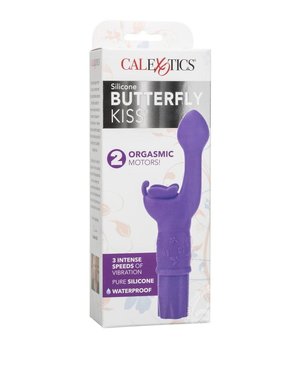 CalExotics BUTTERFLY KISS SILICONE VIBRATOR PURPLE