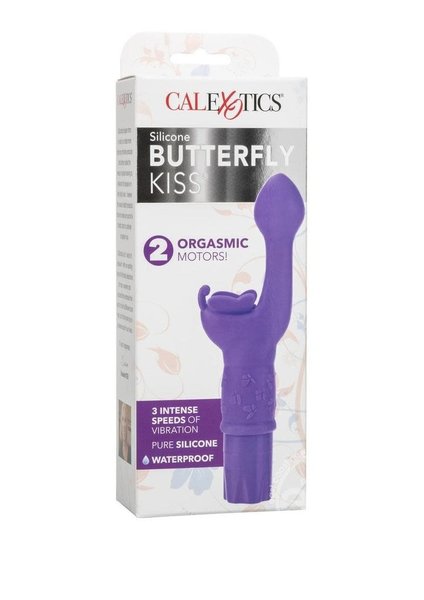 CalExotics BUTTERFLY KISS SILICONE VIBRATOR PURPLE
