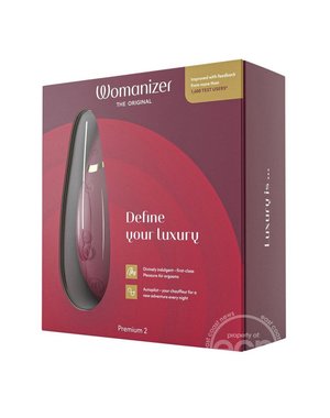 WOMANIZER WOMANIZER PREMIUM 2 SILICONE RECHARGEABLE BORDEAUX