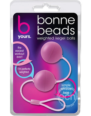 BLUSH NOVELTIES BE YOURS BONNE BEADS PINK WEIGHTED KEGAL BALLS