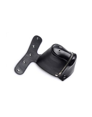 MASTER SERIES MASTER SERIES MUZZLED UNIVERSAL BDSM HOOD WITH REMOVABLE MUZZLE
