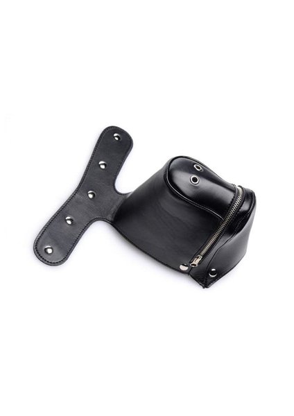 MASTER SERIES MASTER SERIES MUZZLED UNIVERSAL BDSM HOOD WITH REMOVABLE MUZZLE