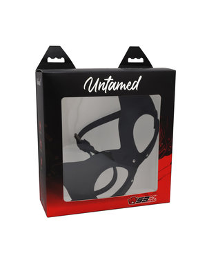 53X UNTAMED BLACK LEATHER CAT MASK