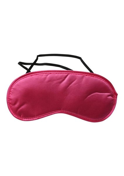 SPORTSHEETS SEX & MISCHIEF SATIN BLINDFOLD HOT PINK