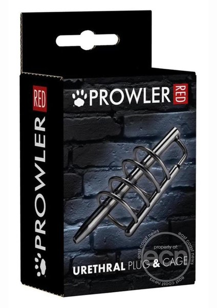 PROWLER RED PROWLER RED STAINLESS STEEL URETHRAL PLUG AND CAGE