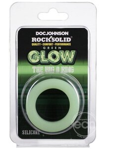 Doc Johnson ROCK SOLID THE BIG O GLOW SILICONE COCK RING