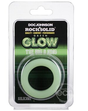 Doc Johnson ROCK SOLID THE BIG O GLOW SILICONE COCK RING
