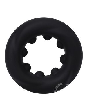 Doc Johnson ROCK SOLID THE TWIST SILICONE RING BLACK
