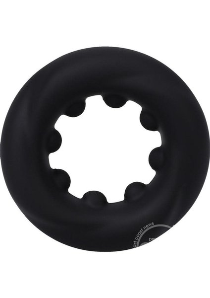 Doc Johnson ROCK SOLID THE TWIST SILICONE RING BLACK