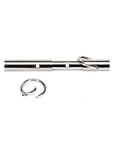 LUX FETISH LUXE FETISH 4 CUFF EXPANDABLE SPREADER BAR BLACK