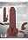 EVOLVED NOVELTIES EVOLVED REAL SUPPLE TRUE FEEL POSABLE DILDO 7" VANILLA