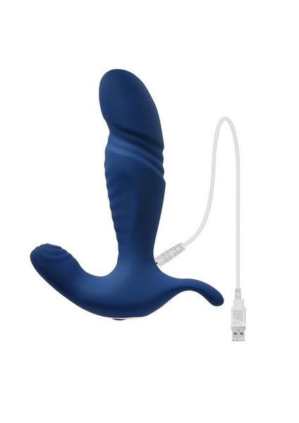 GENDER X GENDER X TRUE BLUE SILICONE THRUSTING ANAL VIBRATOR BLUE