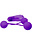 NASSTOYS REAL SKIN VIBRATING BEN-WA KEGAL BALLS PURPLE